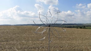 Edelstahl Windspiel Power Flower ST, 60 cm inkl. Stab ca. 180 cm