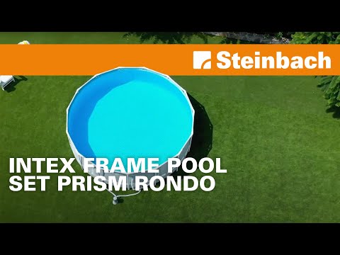 Intex Frame Pool Set Prism Rondo mit Zubehör, 457 x 107 cm