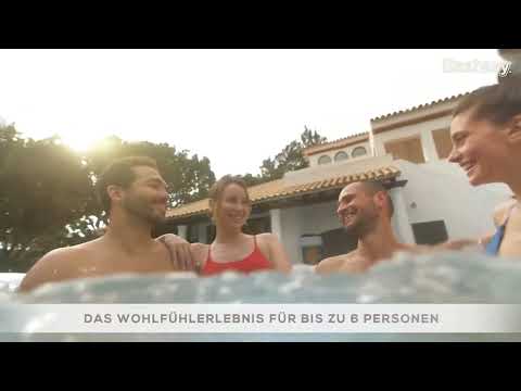 LAY-Z-SPA Hollywood AirJet LED-Whirlpool Ø 196 x 66 cm für 6 Personen